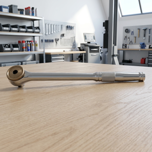 Manivela de Trinquete Reversible Compacta de 3/8" y 90 Dientes, de Acero al Cromo-Molibdeno, para Bricolaje y OEM - Product Image 1