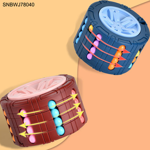 TIKTOK <span class=keywords><strong>Amazon</strong></span> Offres Spéciales enfants Cube bout des doigts filature petite roue de haricot magique presser Stress doigt haut disque magique jouet - Product Image 3