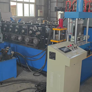 Máquina formadora de rollos de correa en <span class=keywords><strong>U</strong></span> automática con dispositivo de perforación utilizado en la construcción del sistema PLC controla toda la línea de producción - Product Image 1