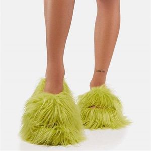 <span class=keywords><strong>Ciabatte</strong></span> da donna in <span class=keywords><strong>peluche</strong></span> invernale in pelliccia sintetica per <span class=keywords><strong>ciabatte</strong></span> in lana mongolia calda e piccante - Product Image 2