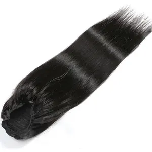 Qingdao suppliers highknight ponytail hair extension vendors straight ponytail extension human hair wholesale price