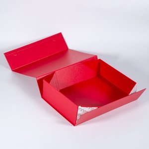 Custom Luxury <strong>Red</strong> Kraft Paper <strong>Boxes</strong> for Wedding Gifts Embossed Logo Shipping Mailer Cardboard Packaging with Custom Printed Logo - Product Image 4