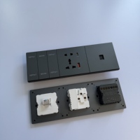 Interrupteur tactile sans fil RF433 indépendant d'usine, grand bouton, commande intelligente, interrupteur à bouton-poussoir