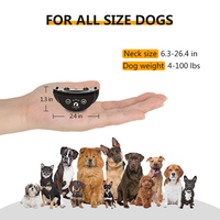Hunde-Bellhalsband mit Vibration, Wasserdichtes Elektronisches Trainingshalsband gegen Übermäßiges Bellen für Kleine/Mittlere/Große Hunde