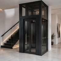 Ascenseur panoramique pour maison homologué CE ISO, 2, 3 ou 4 étages, 2 à 5 personnes, ascenseur sans gaine, ascenseur domestique, ascenseur pour maison