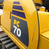 Excavatrice Komatsu PC70 d'occasion bien entretenue, 7 tonnes, godet de 0,28 m, faible entretien, longue durée de vie