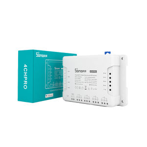 Interrupteur intelligent Wi-Fi <span class=keywords><strong>Sonoff</strong></span> <span class=keywords><strong>4CH</strong></span> <span class=keywords><strong>Pro</strong></span> R3 10A / 4 canaux, télécommande RF 433 MHz, interrupteur Wi-Fi pour éclairage, prend en charge 4 appareils, compatible avec Alexa - Product Image 4