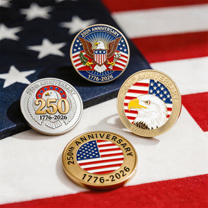 Monedas Conmemorativas Personalizadas del 250 Aniversario de EE. UU., Medallones y Fichas del Desafío de la Independencia Americana, Fábrica Certificada para Grandes Marcas - Product Image 4