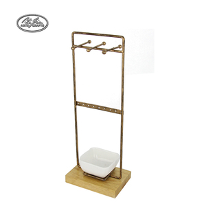 Joyería de Metal soporte de exhibición para pendiente anillo collar con mini bandeja - Product Image 1