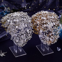 Mariée mariage coiffure strass cristal bandeau casque princesse mariée cheveux vigne peigne cheveux accessoires décoration