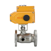 Vanne à bille électrique en acier inoxydable BQ941F-16P CF8 CF3 CF8M CF3M, bride d'isolation de veste