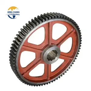 Roda de engrenagem para moinho de bolas de cimento de aço forjado ou de fundição personalizada do fabricante Pinhão de engrenagem de anel de grande diâmetro
