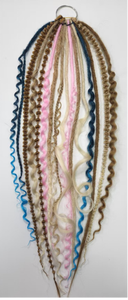 Queue de cheval élastique tressée <span class=keywords><strong>Salty</strong></span> Soul avec cordes colorées, parfaites pour les festivals et le style bohème, extension de cheveux tressés pour femmes - Product Image 6