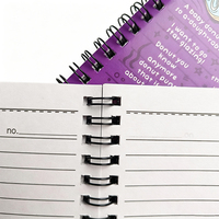 Cuaderno Personalizado de Doble Espiral de 210x150mm, Papel Rayado, Cuaderno Escolar con Doble Espiral, Cubierta Impresa Personalizada, Papelería OEM