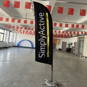 Banderas <span class=keywords><strong>de</strong></span> playa <span class=keywords><strong>de</strong></span> plumas a prueba <span class=keywords><strong>de</strong></span> viento impresas personalizadas para eventos al aire libre banderas <span class=keywords><strong>de</strong></span> playa <span class=keywords><strong>de</strong></span> publicidad personalizada con logotipo - Product Image 2