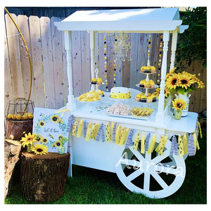 Équipement de location de fête chariot à desserts Trailersnack chariot à desserts avec roues - Product Image 3
