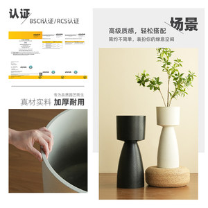 Pot de fleurs moderne et simple de type coupelle à pied haut pour la décoration de salon, centre commercial, ou jardin potager (<span class=keywords><strong>Tuba</strong></span>) - Product Image 6