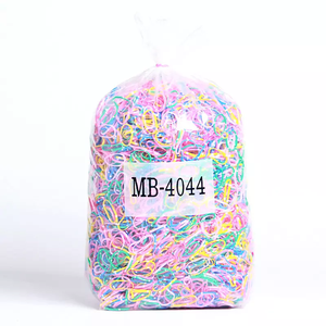 2022 nuova fabbrica all'ingrosso 1kg primavera colore bambini di alta qualità nero elastico per capelli cravatte elastico per capelli - Product Image 5