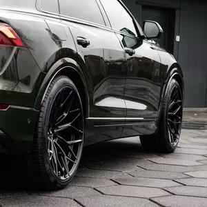 Jantes forgées en alliage d'aluminium noir mat DISH HE1 17 18 19 20 21 22 23 24 5x114.3/5x120/5x112/5x115 pour <span class=keywords><strong>AUDI</strong></span> Q5 Q7 <span class=keywords><strong>Q3</strong></span> S5 S8 - Product Image 2