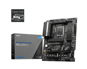 100% Original M-S-I <span class=keywords><strong>PRO</strong></span> Z690-A DDR5 placa base LGA1700 DDR4 apoyo I9 128G M.2 * 4 SATA3 USB3.2 ATX calidad Original - Product Image 1
