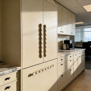 Muebles de Cocina Modulares Modernos Color <span class=keywords><strong>Crema</strong></span>, Gabinetes de Almacenamiento para Cocina, Muebles de Madera Sólida de Lujo para el Hogar - Product Image 2