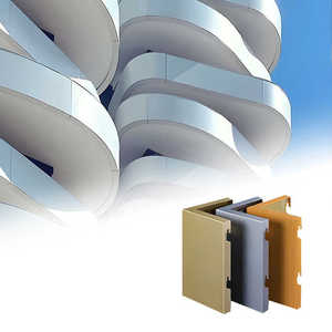 Panneaux de mur-rideau architecturaux double courbure ignifuges personnalisés pour hôtels et centres commerciaux, en aluminium, pour façades de bâtiments modernes, garantie 5 ans - Product Image 4