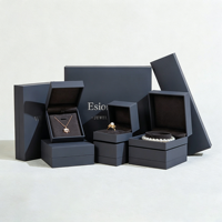Boîte Design personnalisable avec Logo, coffret pour collier, bracelets, boucles d'oreilles, bagues, emballage, vente en gros, 10 pièces