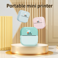 Mini Imprimante Portable Intelligente Sans Fil, Thermique et Sans Encre, pour Photos de Poche, Reçus, Étiquettes, Autocollants, pour Études d'Enfants et Android