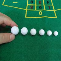 Bille de roulette blanche en résine plastique rigide, directement de l'usine, pour roue de jeu, 12mm 14mm 16mm 18mm 20mm 22mm