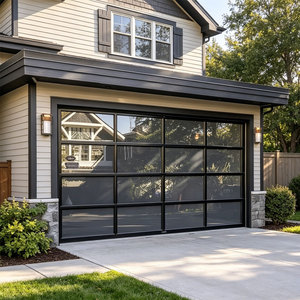 Portes <span class=keywords><strong>de</strong></span> <span class=keywords><strong>garage</strong></span> sectionnelles motorisées en aluminium et verre, personnalisées, écoénergétiques, télécommandées, pour les maisons - Product Image 1