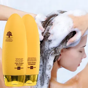 Campione gratuito Private Label colore olio di Argan proteggere danni riparati forfora Shampoo per capelli e balsamo