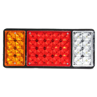 Feu arrière de camion à 140 LED, feu stop, clignotant, 12V 24V, feu arrière combiné pour remorque, pièces de véhicule utilitaire