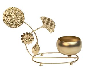 Jarrón de Flores Contemporáneo de Hierro Dorado de 11 Pulgadas, Decoración del Hogar de Alta Calidad, Adorno de Mesa para Sala de Estar, Oficina, Regalo de Aniversario de Bodas - Product Image 4