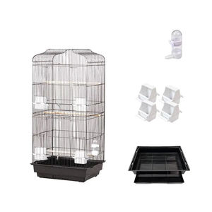 Jaula de Metal con Ruedas y Poste de Soporte para Cría de Aves, Palomas, Mascotas, Mynah, Jaula de Hierro - Product Image 2