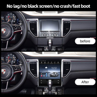 Lecteur DVD de voiture Android 11.3, CarPlay sans fil, écran tactile stéréo, CarPlay sans fil, navigation GPS Android, Porsche Macan 14-17