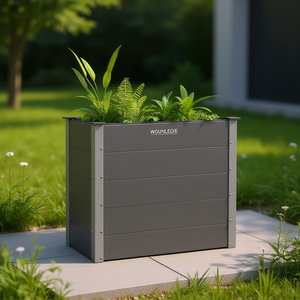Jardinière surélevée WOUNLEDIE 39.4x19.7x35.8 pouces en composite bois-plastique, style moderne et minimaliste - Product Image 2