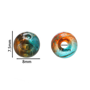 Acrylic Round <b>Beads</b> 8mm Transparent Colored Loose <b>Beads</b> For DIY Jewelry Making Craft Supplies - Product Image 5