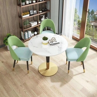 Ensemble de chaises de salle à manger, meubles de jardin modernes et de loisirs, ensemble de table basse avec 4 chaises pour la maison, le bureau et la salle d'étude