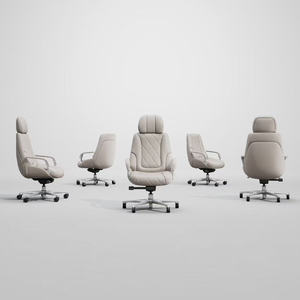 Chaises de bureau de luxe en cuir véritable, chaises de patron modernes, chaises de bureau ergonomiques, chaises de salle de conférence - Product Image 5