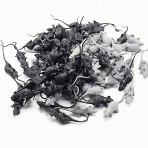 Mini souris en plastique pour farces, jouet effrayant pour chat, accessoires amusants pour animaux de compagnie pour Halloween - Product Image 2