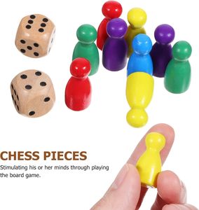 Mercado Chino en Línea, Otros Juguetes Educativos, Marcadores de Mesa, <span class=keywords><strong>Damas</strong></span> de Madera, Ludo, Piezas de Ajedrez, Juegos de Mesa, Peones, Piezas de Ajedrez - Product Image 3