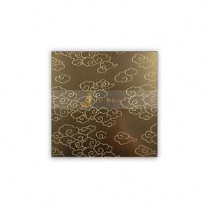 EX758 Customized Stainless Steel <b>Sheet</b> <b>Mirror</b> Etched Color <b>Sheet</b> Gold Silver for Elevator Interior Wall Door Panel - Product Image 2