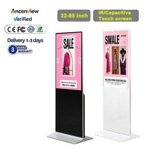 Pantalla LCD Vertical de Alta Definición para Publicidad en Interiores, con Soporte de Pie, Reproductor de Video, Ideal para Marketing Digital - Product Image 1