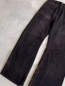 Jeans da <span class=keywords><strong>Uomo</strong></span> Harajuku Retro con Motivo Pipistrello Jeans <span class=keywords><strong>Larghi</strong></span> Stampati Jeans <span class=keywords><strong>Larghi</strong></span> Unisex Y2K Casual <span class=keywords><strong>Pantaloni</strong></span> in Denim con Ricamo - Product Image 5