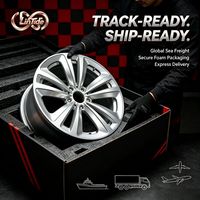 Velg Alloy Tempa 10 Palang Warna Perak Untuk Sedan SUV Mewah Aftermarket Ringan Kustom PCD ET Pasokan Pabrik