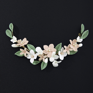 Corona di Fiori in Argilla Polimerica Fatta a Mano Stile Boho, Accessorio <span class=keywords><strong>per</strong></span> Capelli da Sposa e <span class=keywords><strong>Damigelle</strong></span> - Product Image 2