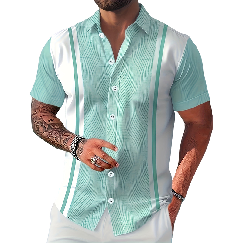 green emerald velvet dress Men's Shirt Monaco Linen Mint Green