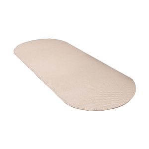 Alfombra Ovalada de Sisal Sintético Gris Premium Antideslizante para Entrada y Sala de Estar, Tejida a Máquina, Color Sólido, Fácil de Limpiar, Apta para Aspiradora - Product Image 1