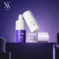 Bouteilles en plastique cosmétiques vides personnalisées de 20 ml pour soins de la peau, sérum, lotion et huile essentielle avec pompe compte-gouttes et finition mate/douce