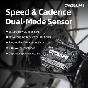 Sensor de <span class=keywords><strong>Cadencia</strong></span> <span class=keywords><strong>y</strong></span> <span class=keywords><strong>Velocidad</strong></span> CYCLAMI C2, Ciclocomputador, Velocímetro ANT+ BLE, Compatible con Bicicletas de Carretera <span class=keywords><strong>y</strong></span> MTB, para <span class=keywords><strong>GARMIN</strong></span>, IGPSPORT, Bryton, XOSS - Product Image 4